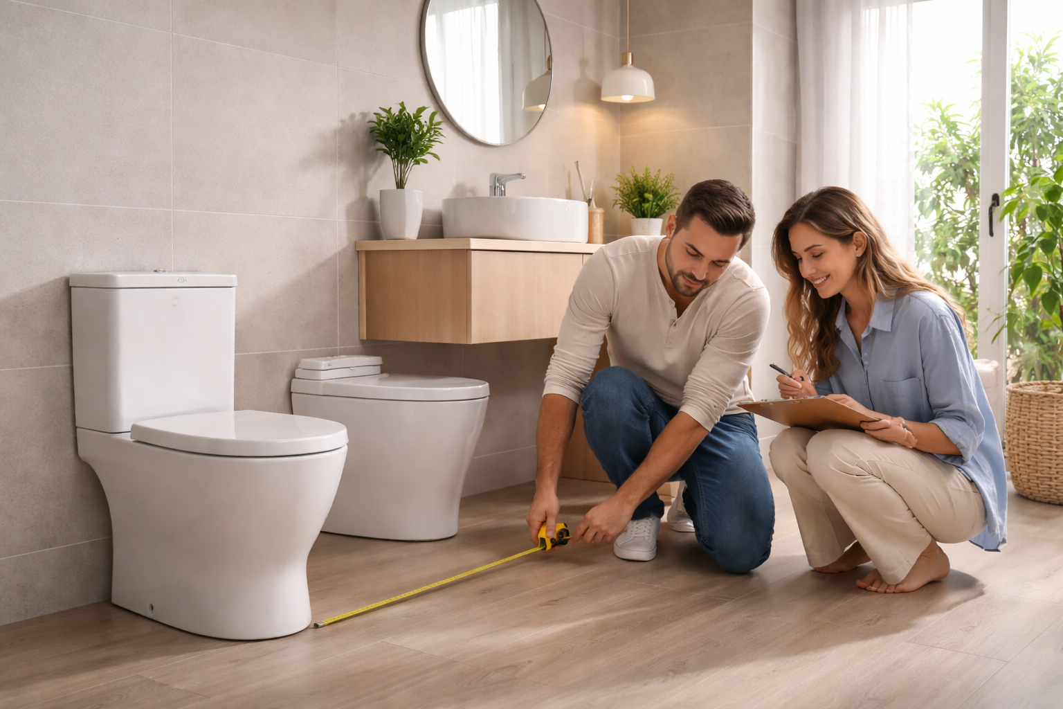 Guía para medir tu baño antes de comprar un inodoro