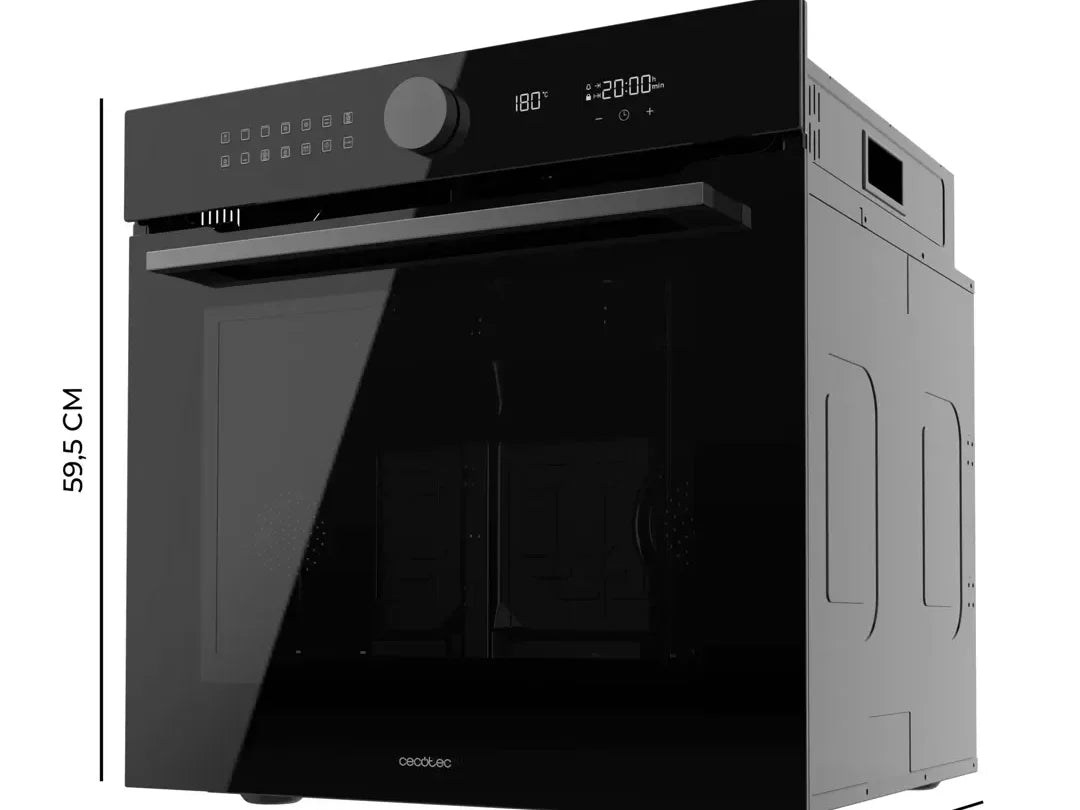 Horno integrable pirolítico Cecotec Bolero Hexa de 73 litros y 14 funciones con airfryer