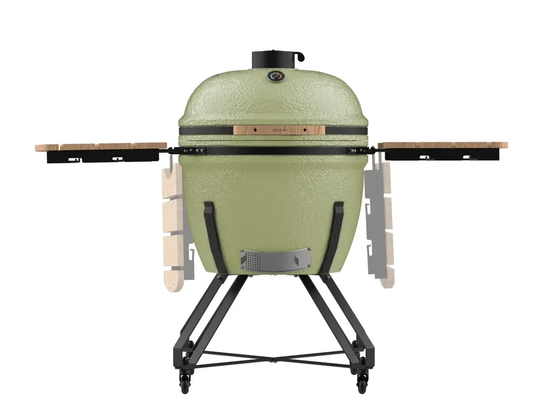 Barbacoa kamado DragonFire de cerámica de 66 cm con soporte de hierro