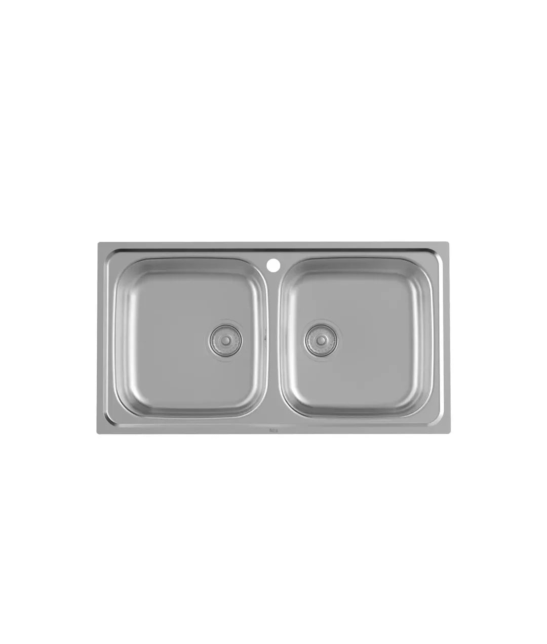 Fregadero de dos cubetas de acero inoxidable Victoria de Roca