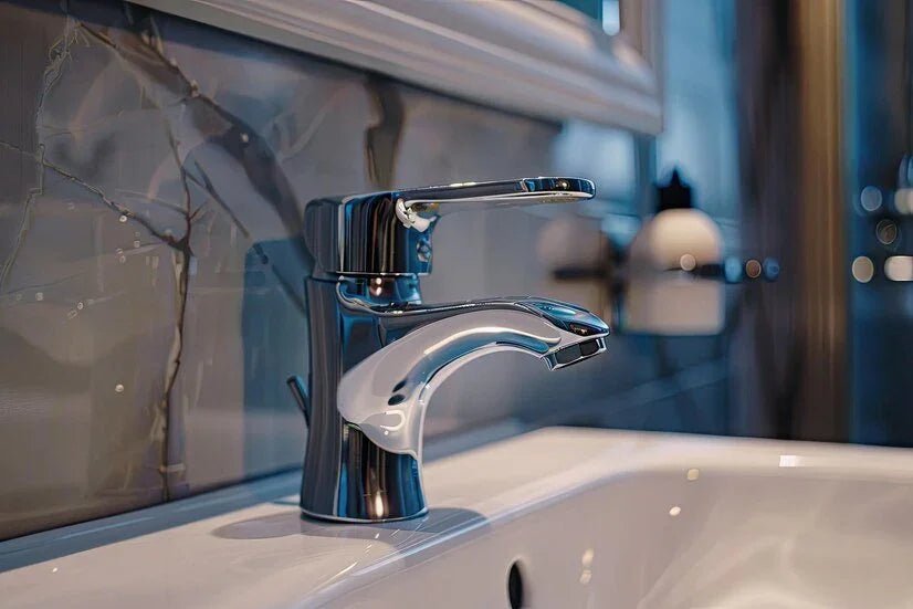 Grifo elegante para baño moderno con tecnología eco