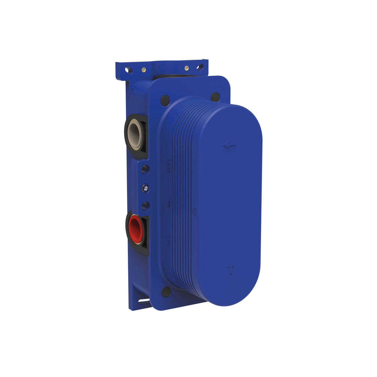 Kit rubinetto termostatico incassato a 2 vie Therm-box per doccia include scatola incassata a 2 vie Therm-box