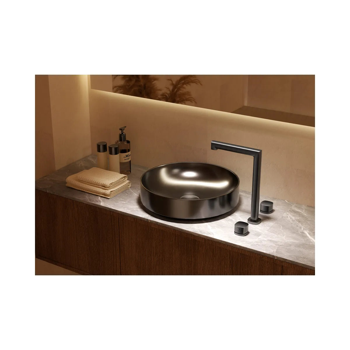 Lavabo Bimando Firenze Oro Cepillado Imex | Merkimarket - ambiente_1 - Imex