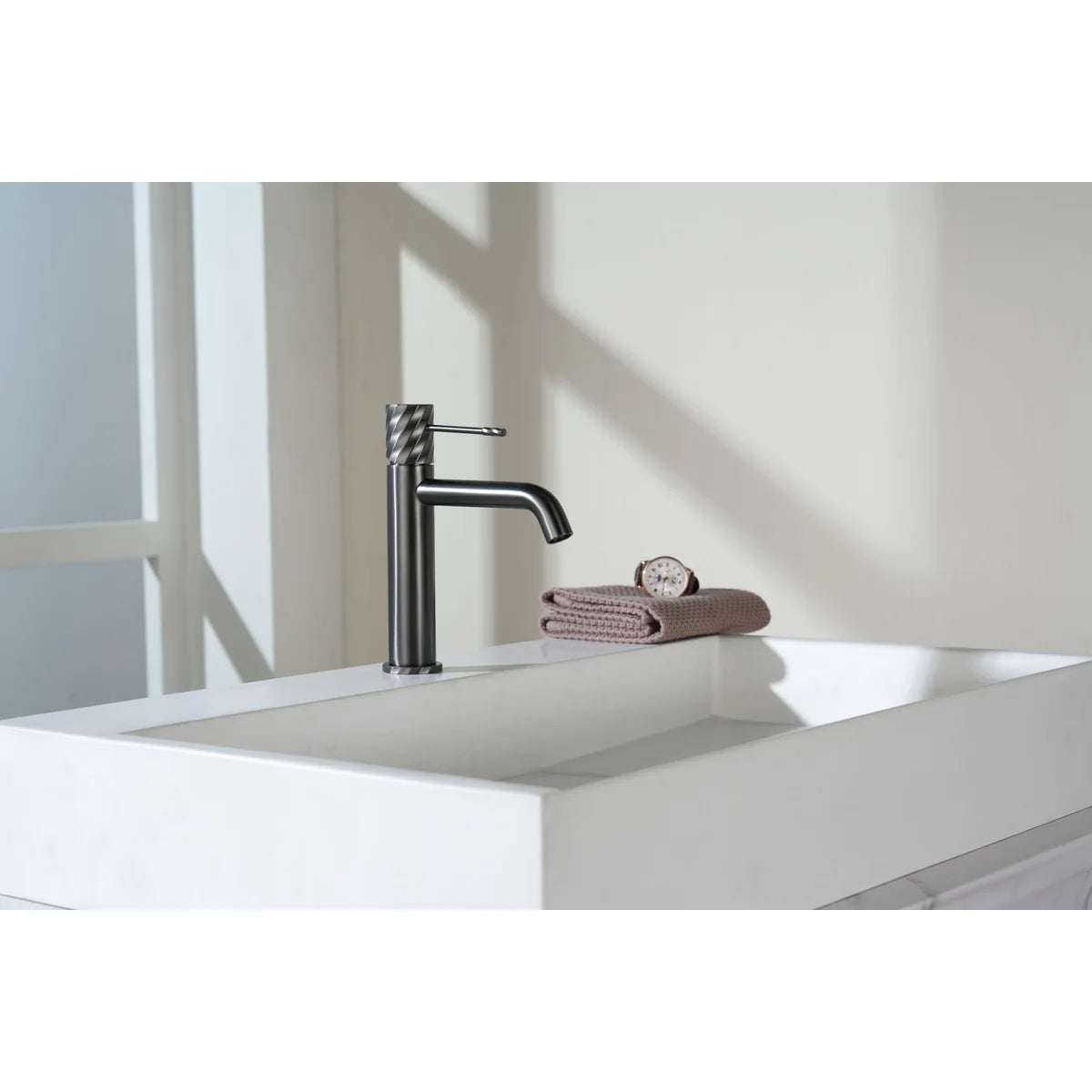 Monomando Lavabo Bless Black Gun Metal Imex Black gun metal en ambiente