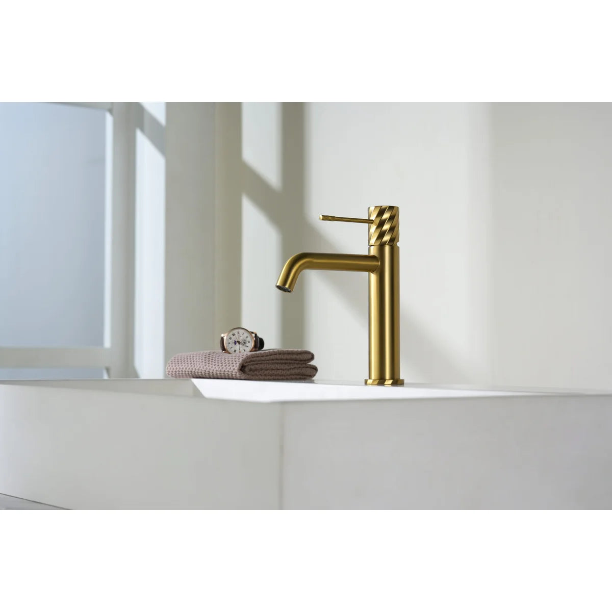 Monomando Lavabo Bless Oro Cepillado Imex Oro cepillado en ambiente