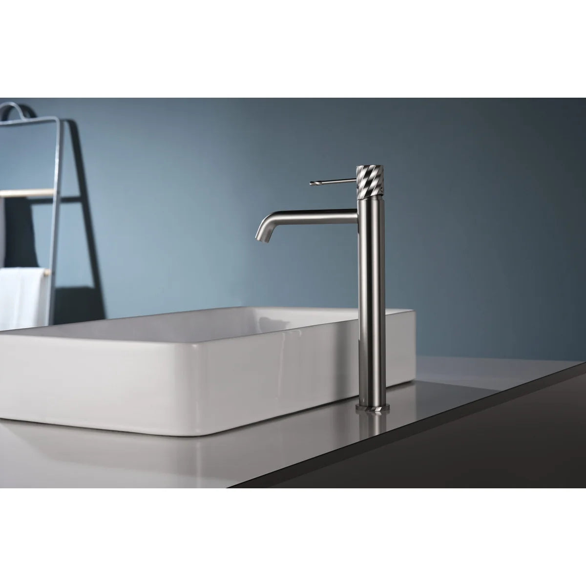 Monomando Lavabo Alto Bless Níquel Cepillado Imex Níquel en ambiente