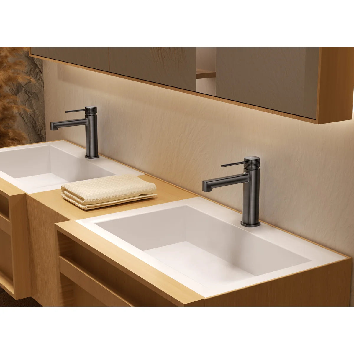 Monomando Lavabo Firenze Níquel Cepillado Imex Níquel en ambiente