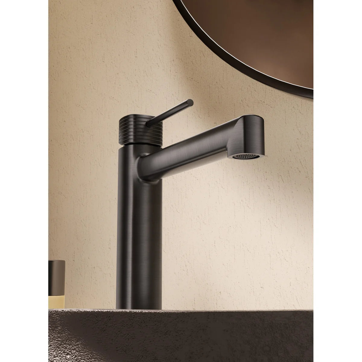 Monomando Lavabo Alto Firenze Oro Rosa Cepillado Imex Oro rosa cepillado en ambiente