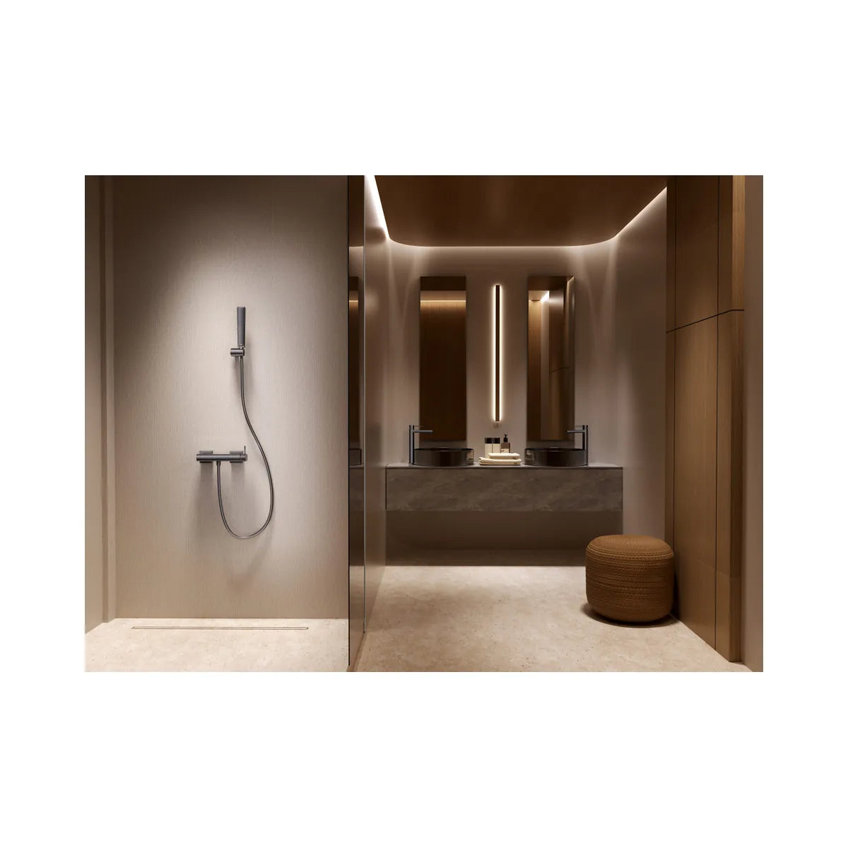 Kit Ducha Firenze Negro Mate Imex | Compra Online - ambiente_1 - Imex