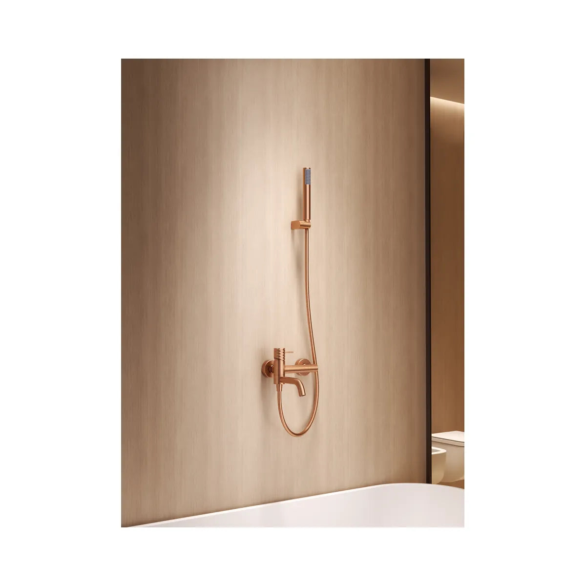 Kit Baño/Ducha Monomando Genova Oro Cepillado Imex - ambiente_2 - Imex