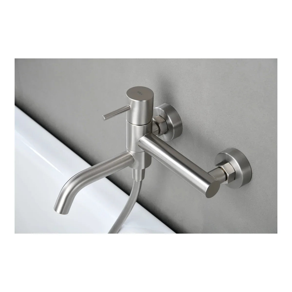 Monza Brushed Nickel Bath/Shower Kit Mixer Tap
