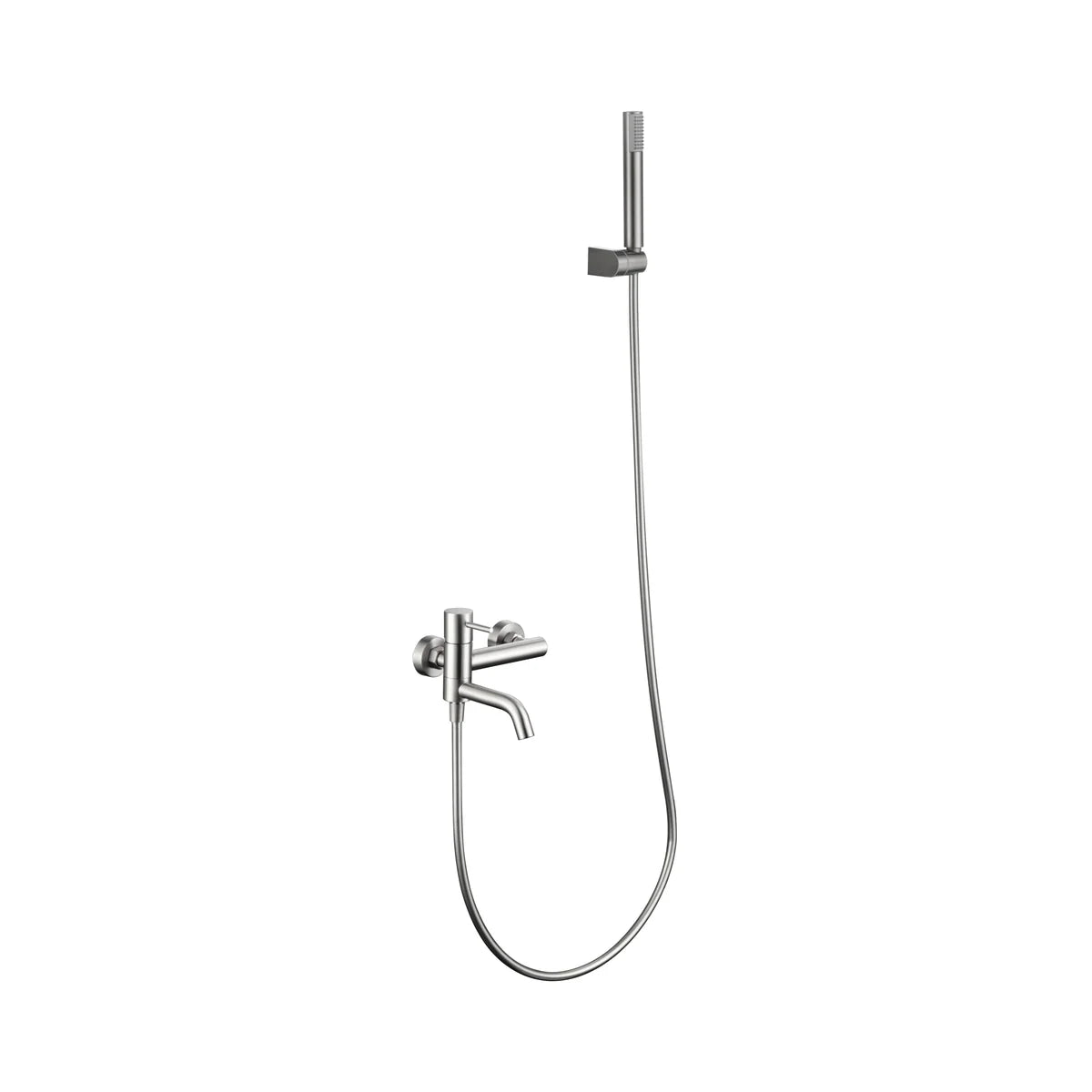 Kit Monomando Baño/Ducha Monza Níquel Cepillado Imex - principal - Imex