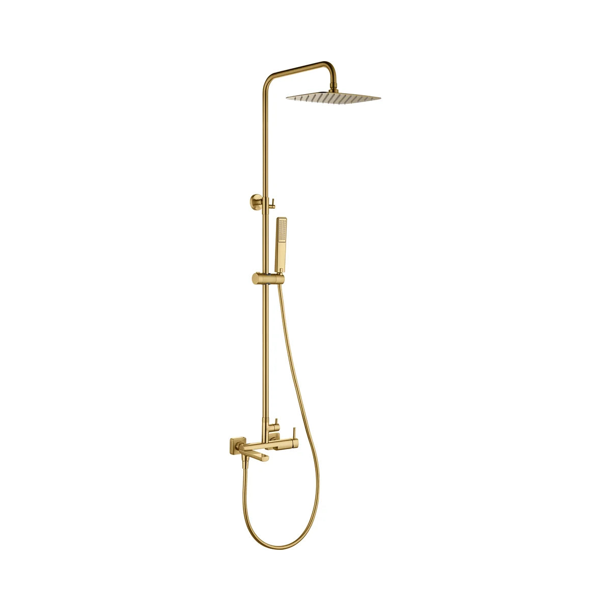 Conjunto Bañera Monomando Toscana Oro Cepillado Imex - principal - Imex