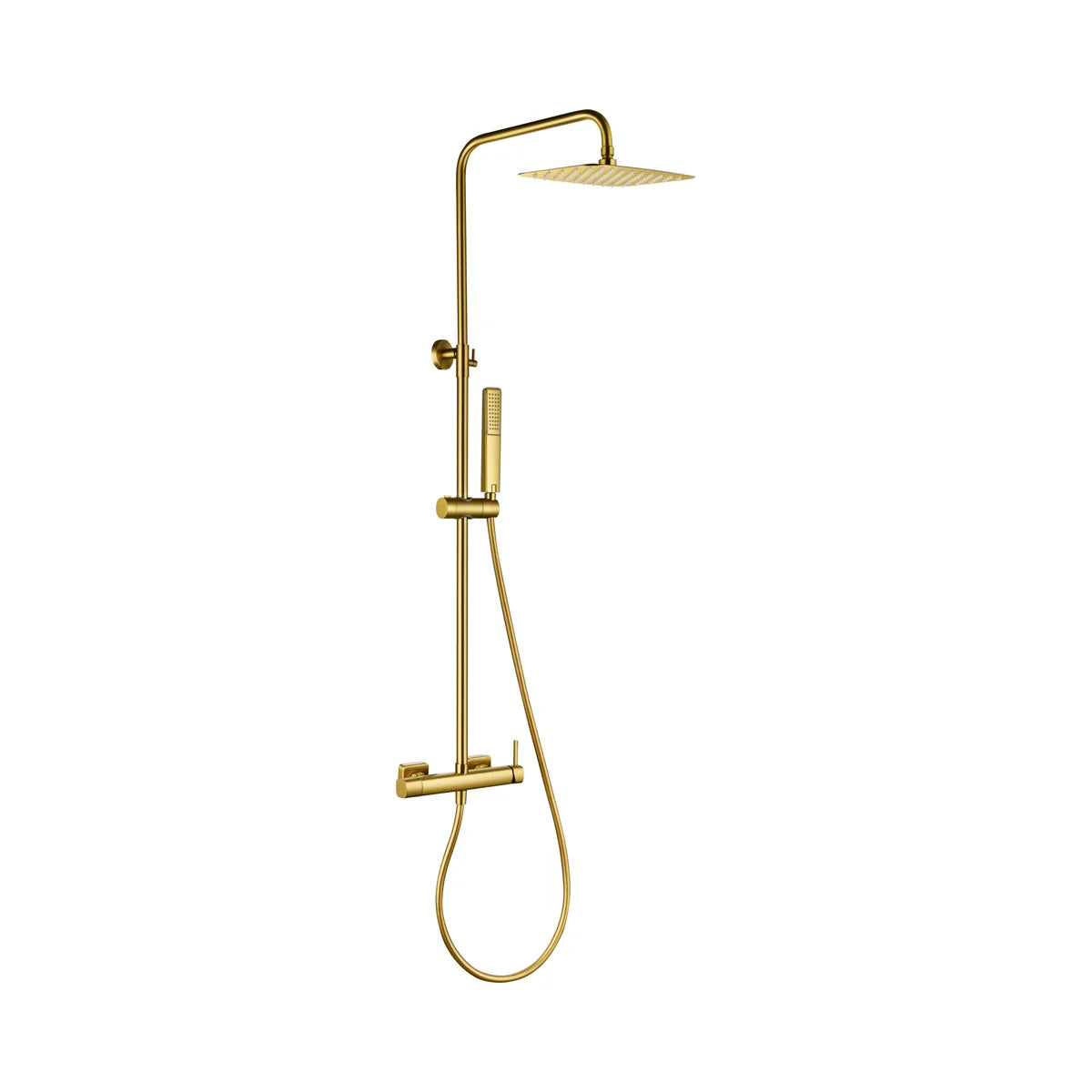 Conjunto Ducha Monomando Toscana Oro Cepillado Imex - principal - Imex