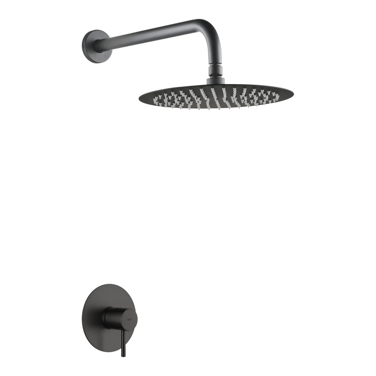 Monza 1-Way Recessed Mixer Set With Sprayer Black gun metal