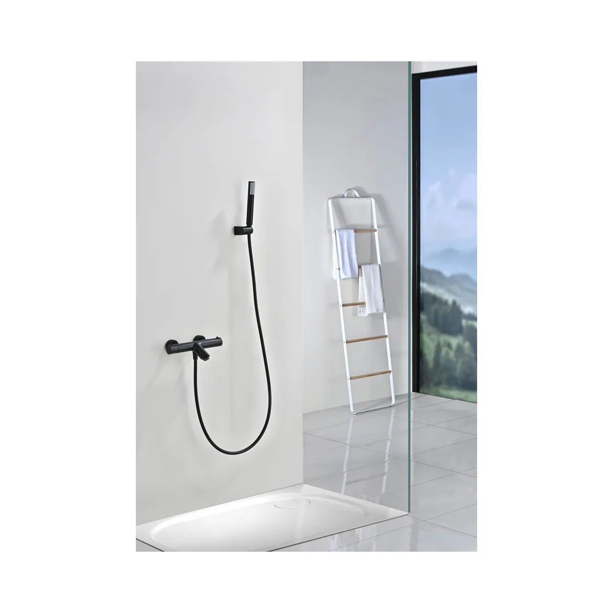 Kit Baño/Ducha Termostático Bless Negro Mate Imex - ambiente_1 - Imex