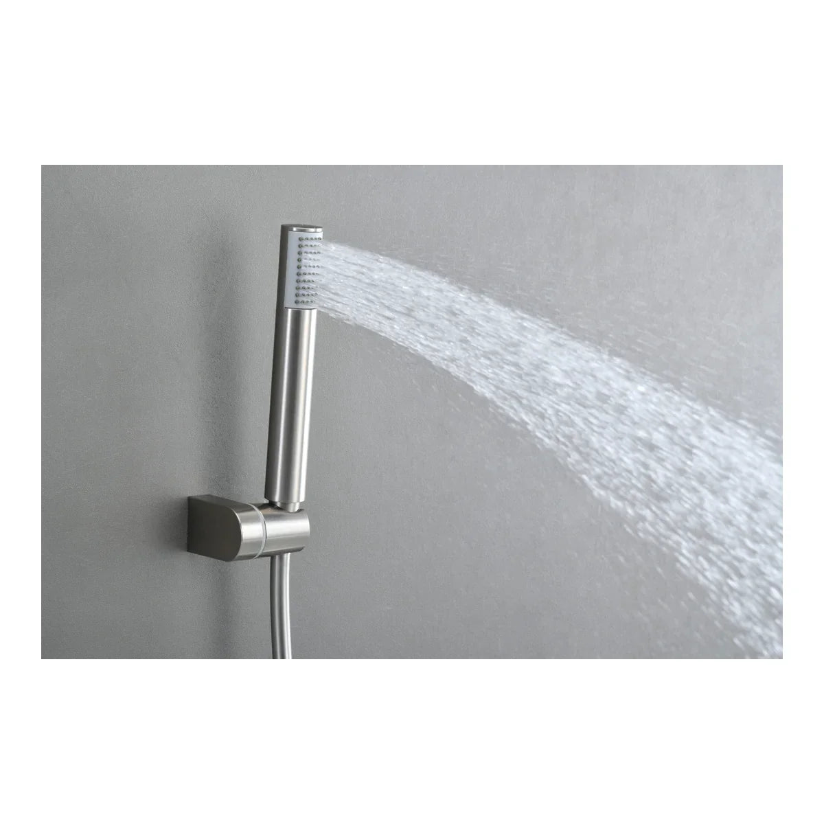 Kit Baño/Ducha Termostatico Monza Níquel Cepillado