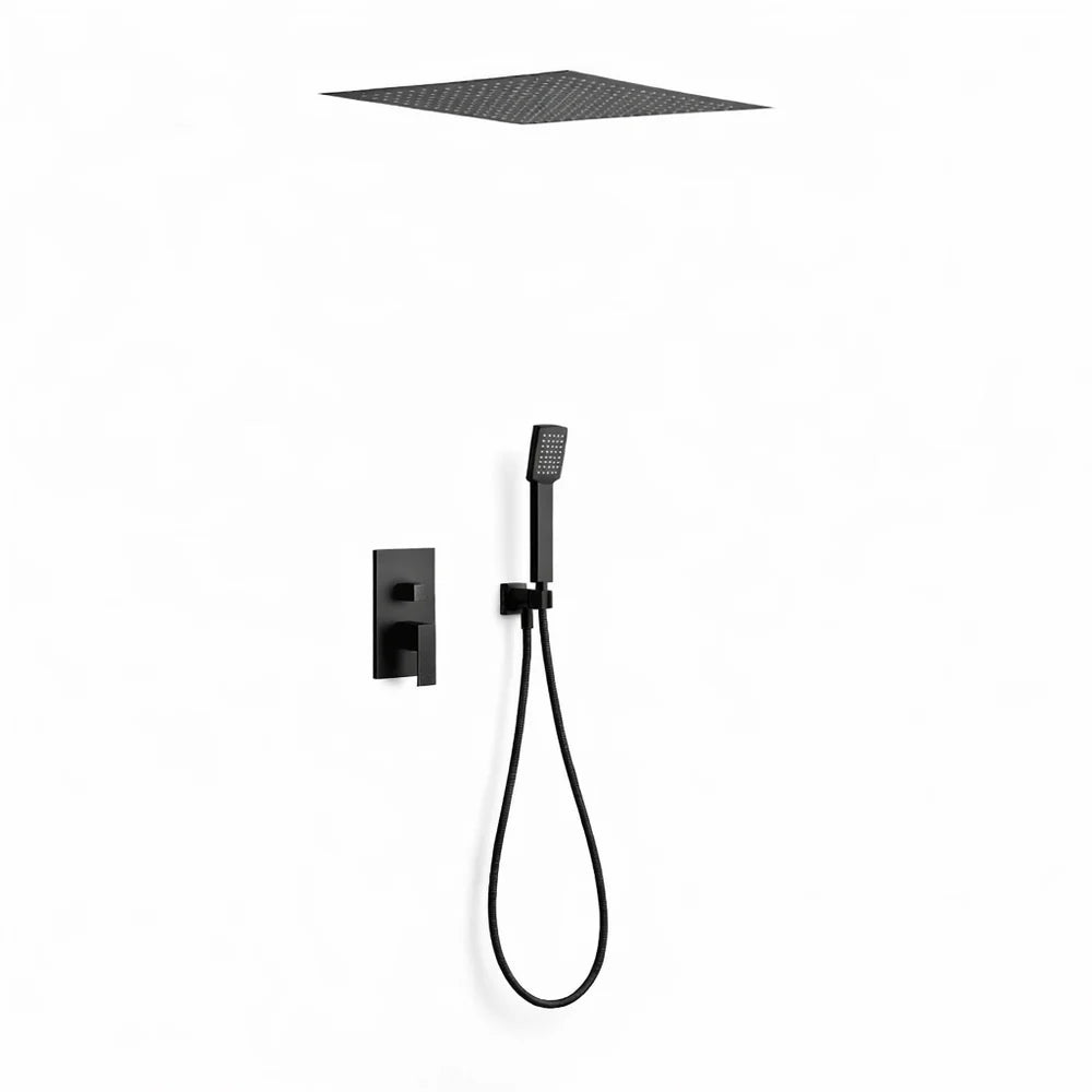 IMEX VOLGA GET015/NG Mitigeur de douche au design moderne en finition volga noir mat