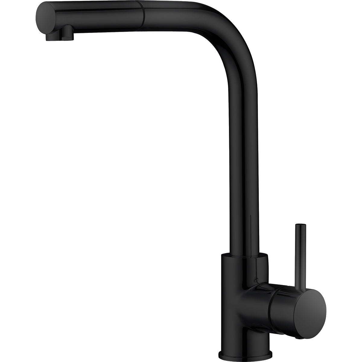 Grifo de cocina monomando extraíble con acabado en color negro mate Malta Imex