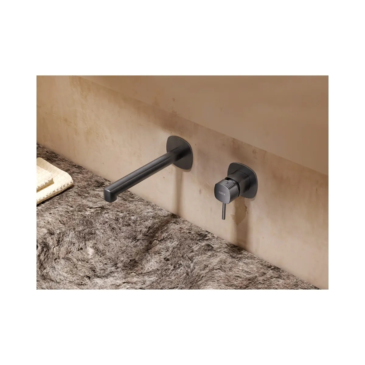 Monomando Empotrado Lavabo Firenze Negro Mate Imex - ambiente_2 - Imex