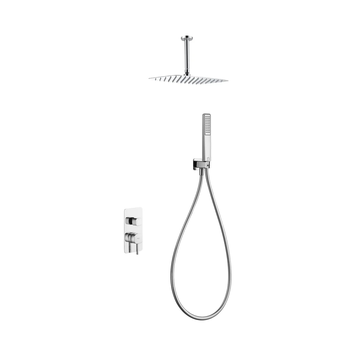 Conjunto Ducha Monomando Empotrado Imex Arezzo Cromo - principal - Imex