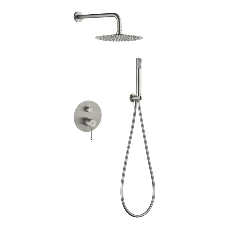 Conjunto Ducha Monomando Empotrado Bless Imex Níquel