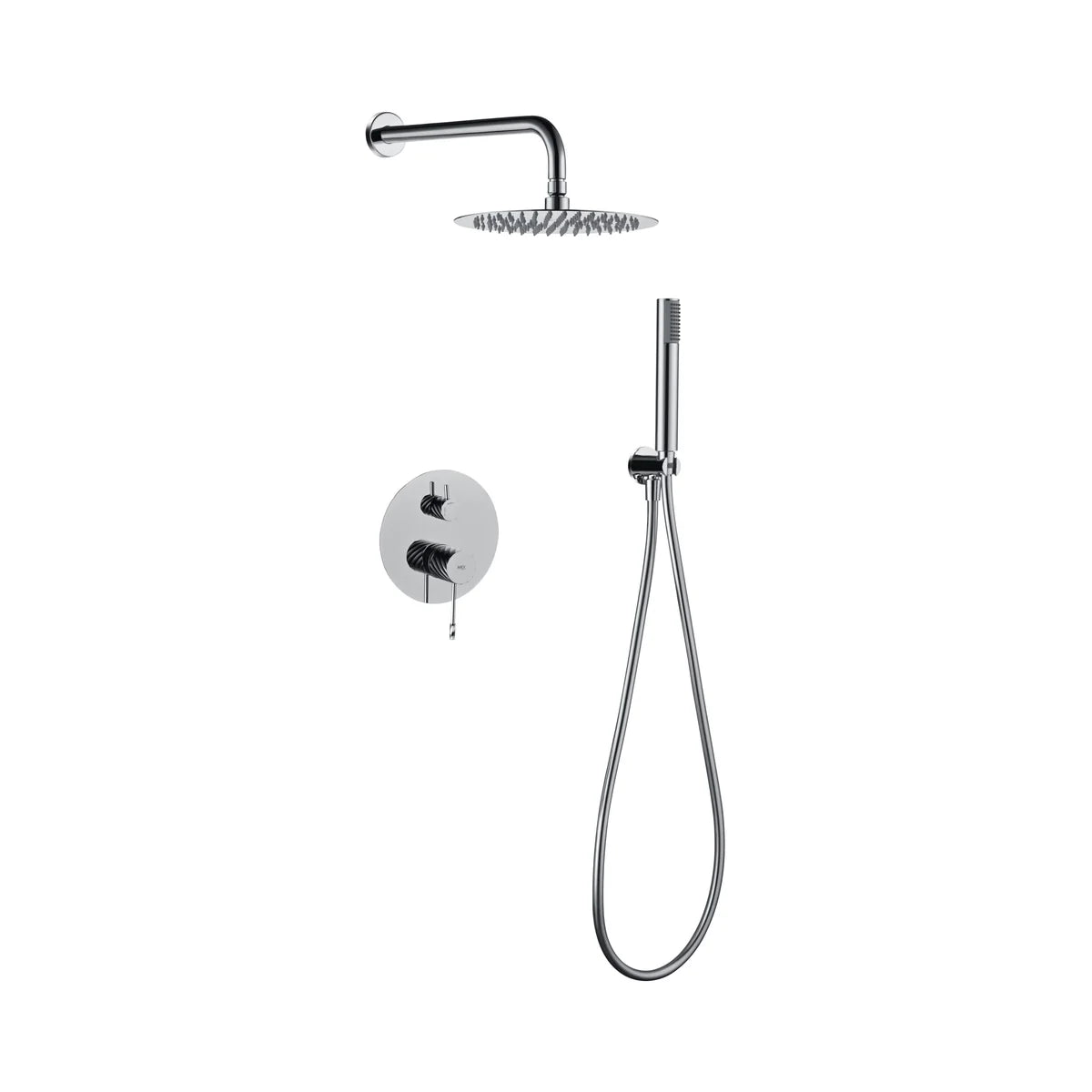 Conjunto Ducha Monomando Empotrado Imex Bless Cromo - principal - Imex