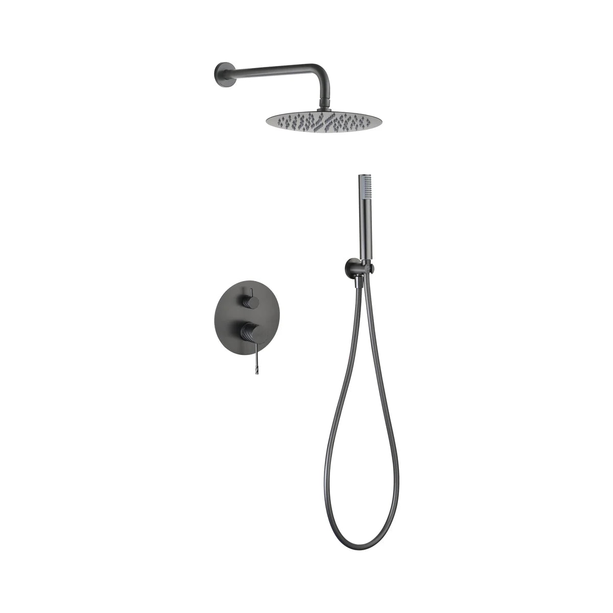 Conjunto Ducha Monomando Empotrado Imex Black Gun Metal - principal - Imex