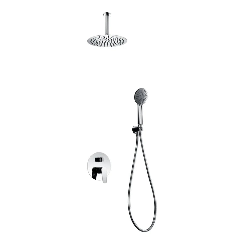 Conjunto De Ducha Empotrado Monomando Bruselas acabado Cromo