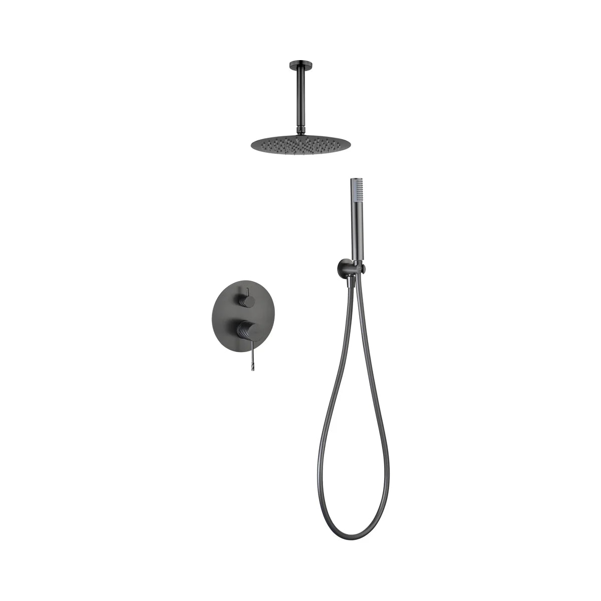 Conjunto Ducha Monomando Empotrado Imex Black Gun Metal - principal - Imex
