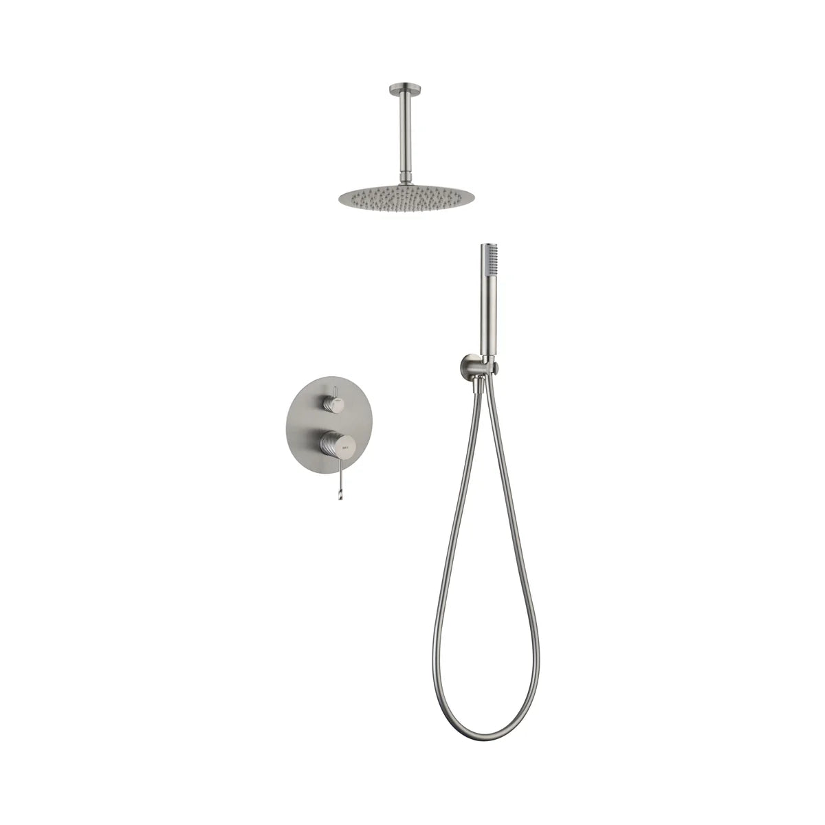 Conjunto Ducha Monomando Empotrado Palau Níquel Cepillado Imex - principal - Imex