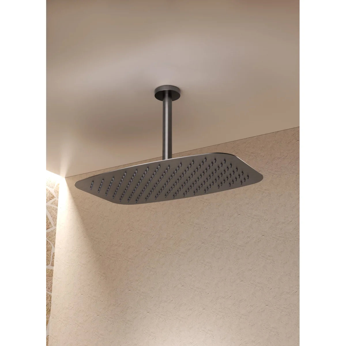 Conjunto Ducha Monomando Empotrado Sassari Imex Oro rosa cepillado en ambiente