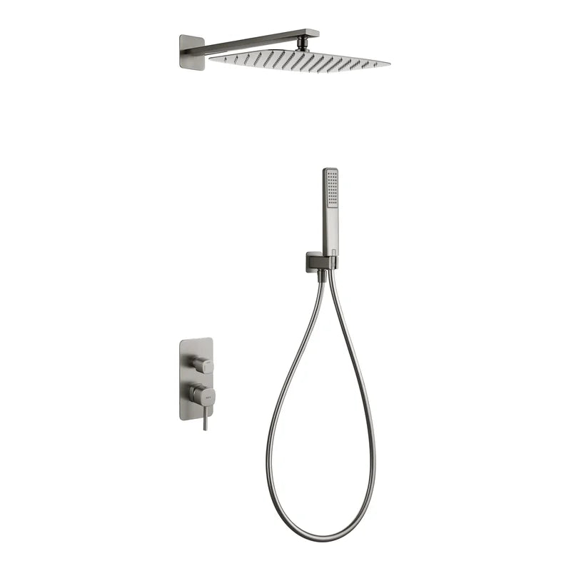 Conjunto Ducha Monomando Empotrado Toscana Imex Níquel