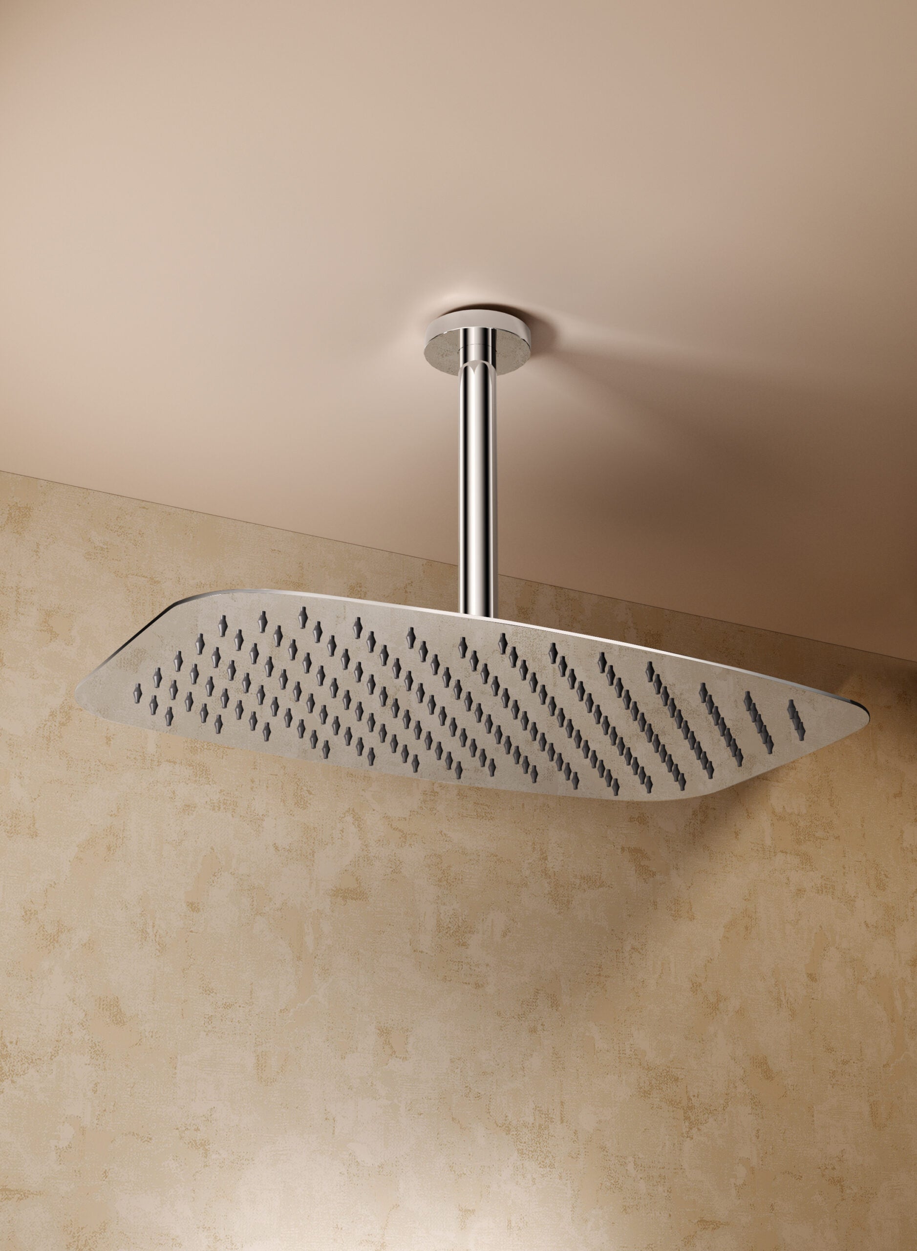 Conjunto Ducha Termostático Empotrado Arezzo Imex Oro rosa cepillado en ambiente