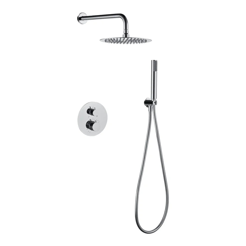 Conjunto Ducha Termostático Empotrado Bless Imex Cromo