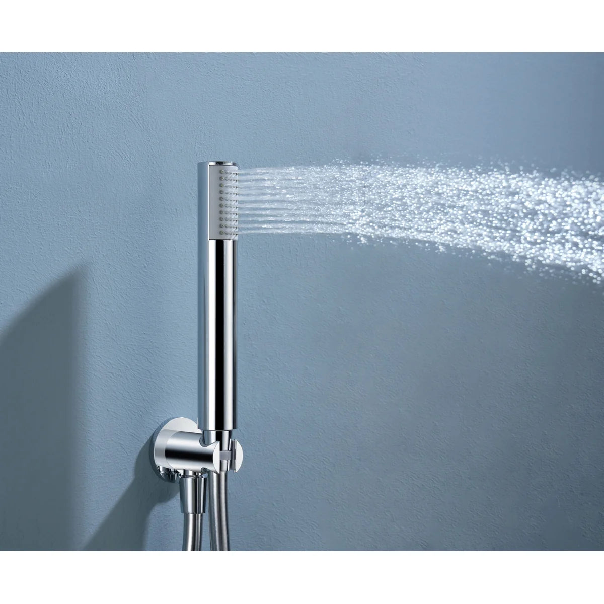 Conjunto Ducha Termostático Empotrado Bless Imex Oro rosa cepillado en ambiente