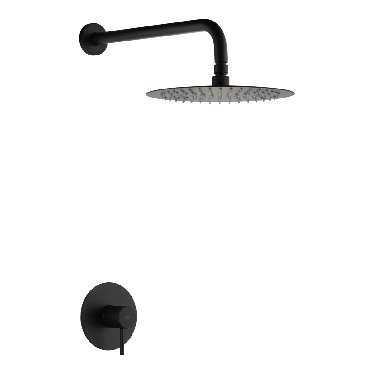 Monza 1-Way Recessed Mixer Set With Matte Black Shower Head