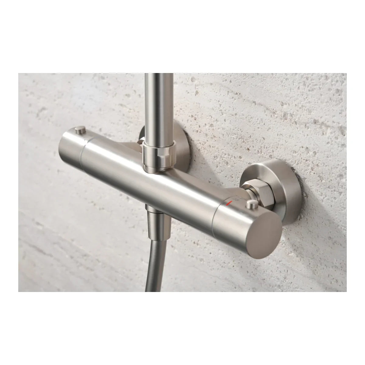 Monza Brushed Nickel Thermostatic Shower Set