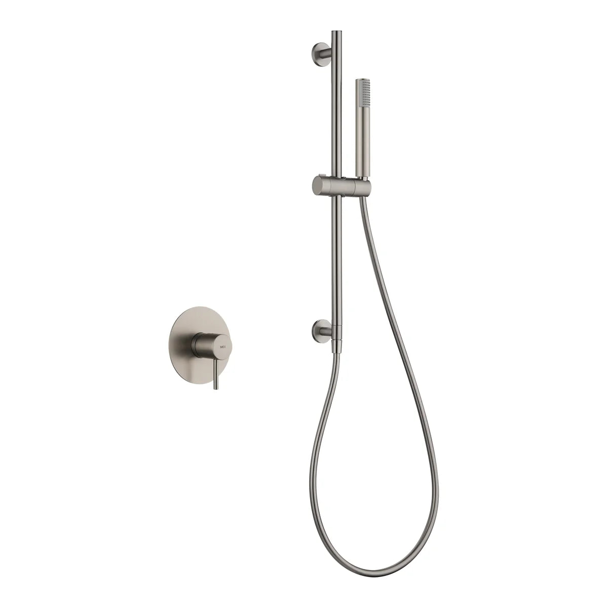 Monza 1-Way Recessed Mixer Set With Brushed Nickel Handle
