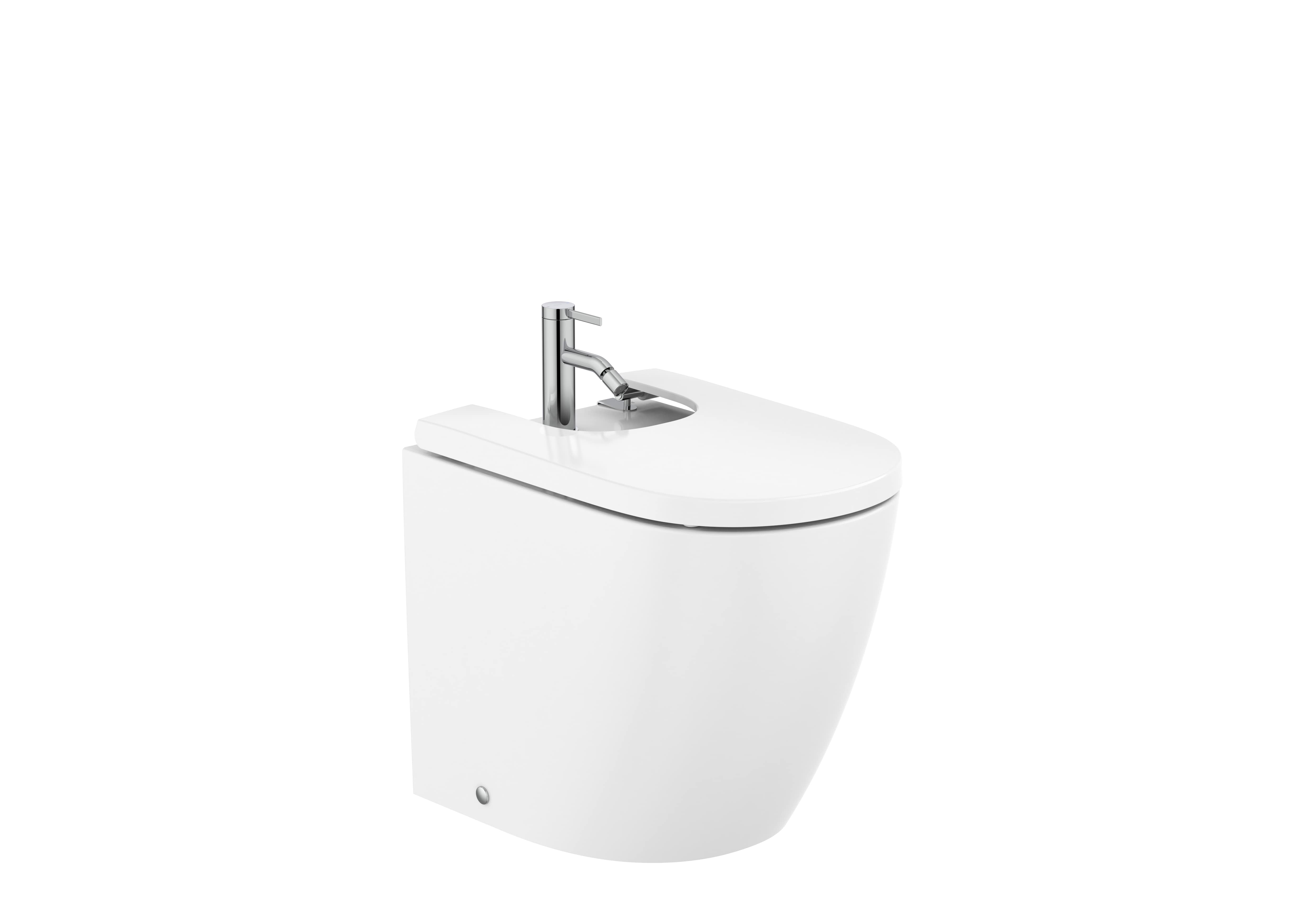 Roca Meridian Wall-Hung Bidet with SoftClose Lid – White, 6.5L, EasyFix