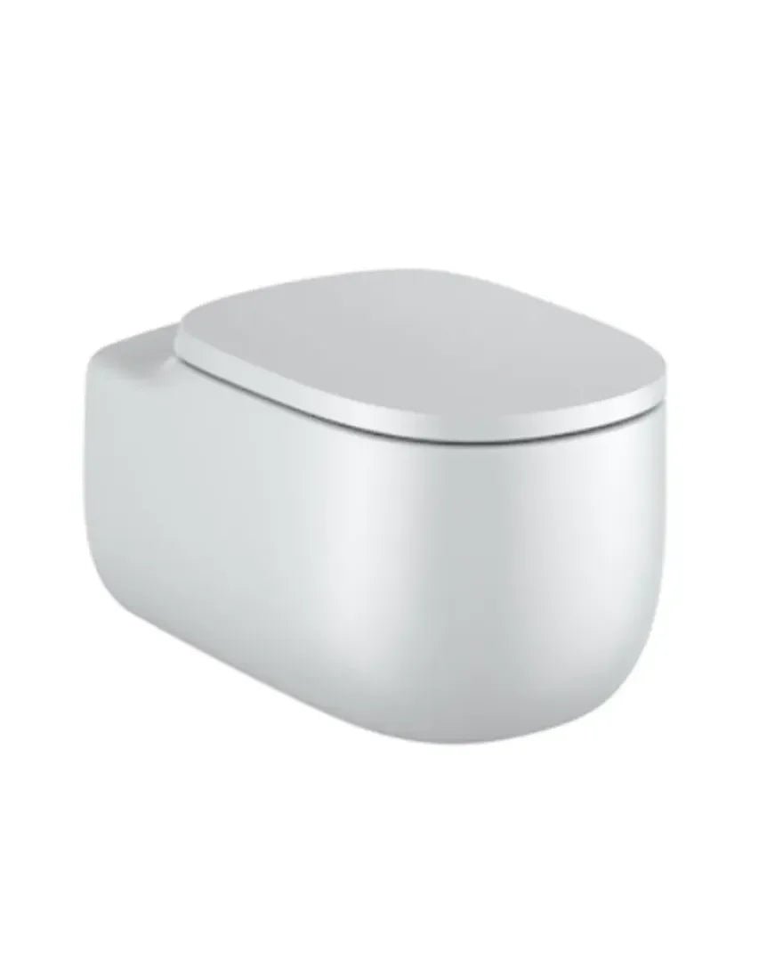 Roca Beyond Toilette suspendue de 39,5 cm fabriquée en porcelaine avec finition couleur perle