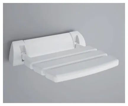 Asiento de ducha de aluminio con acabado cromado Lotus Kassandra 0
