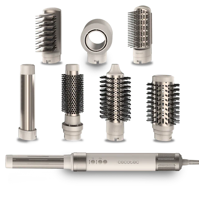 Bamba CeramicCare AirGlam Aluminum Modelage multifonction 8 en 1 avec technologie Coanda