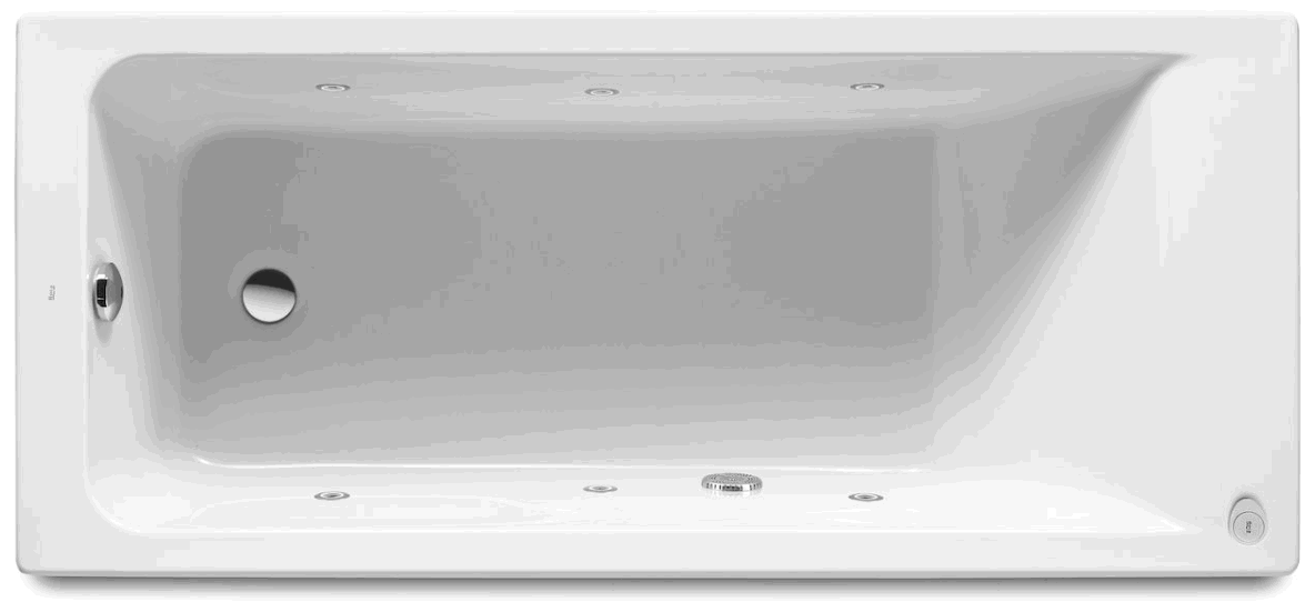 Bañera Rectangular Acrílico Easy 160 cm Blanco Roca - Vista 3