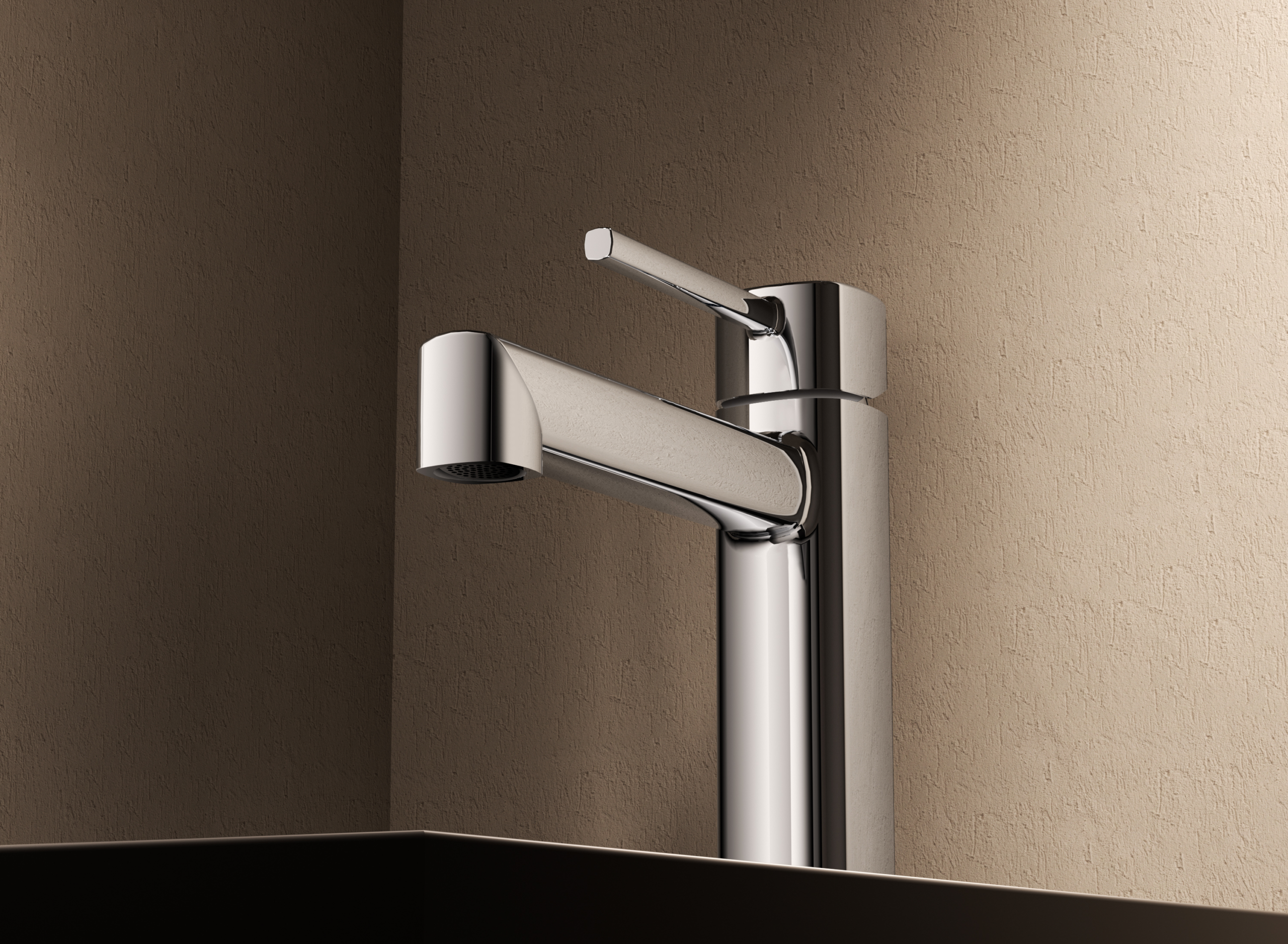 Monomando Lavabo Toscana Negro Mate Imex Negro mate en ambiente