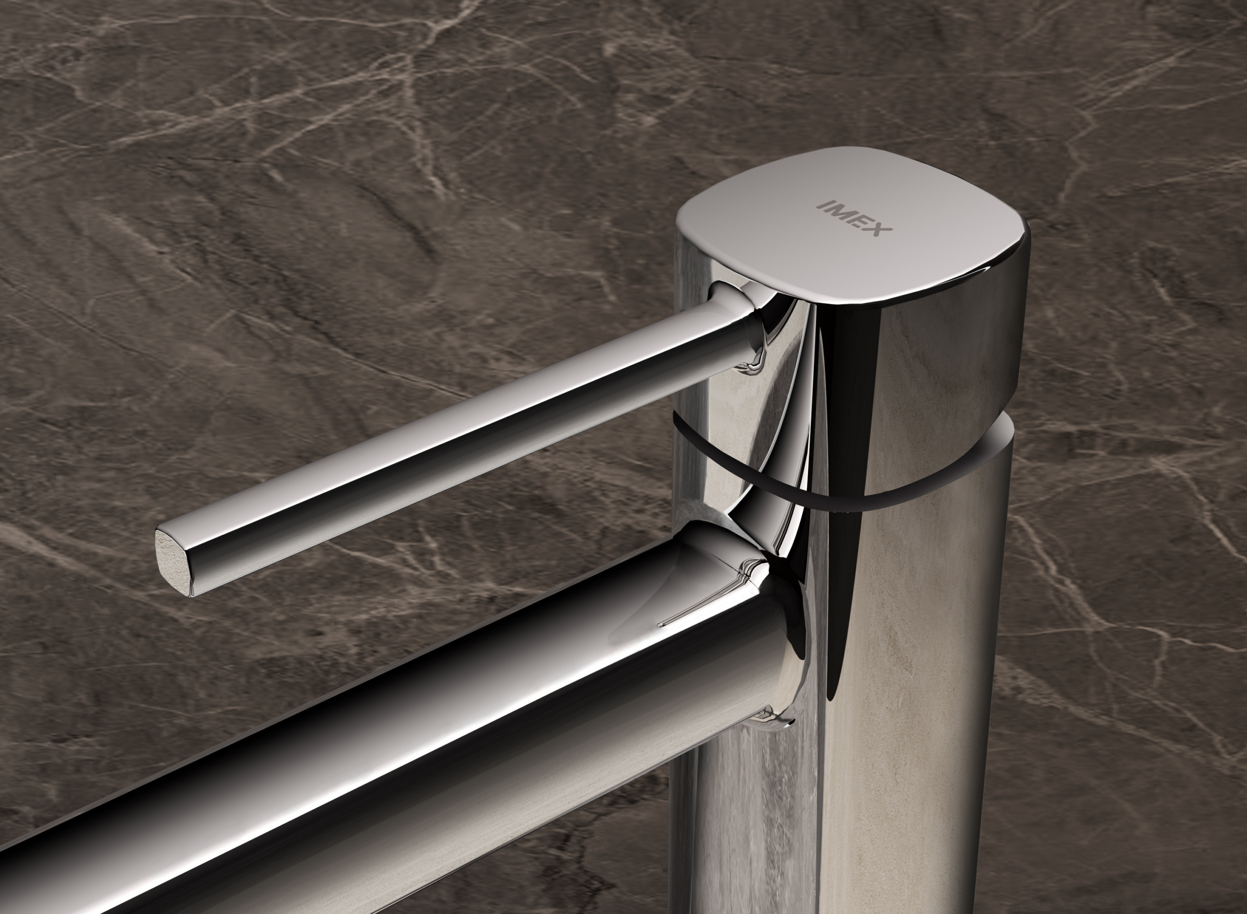 Monomando Lavabo Alto Toscana Black Gun Metal Imex Black gun metal en ambiente