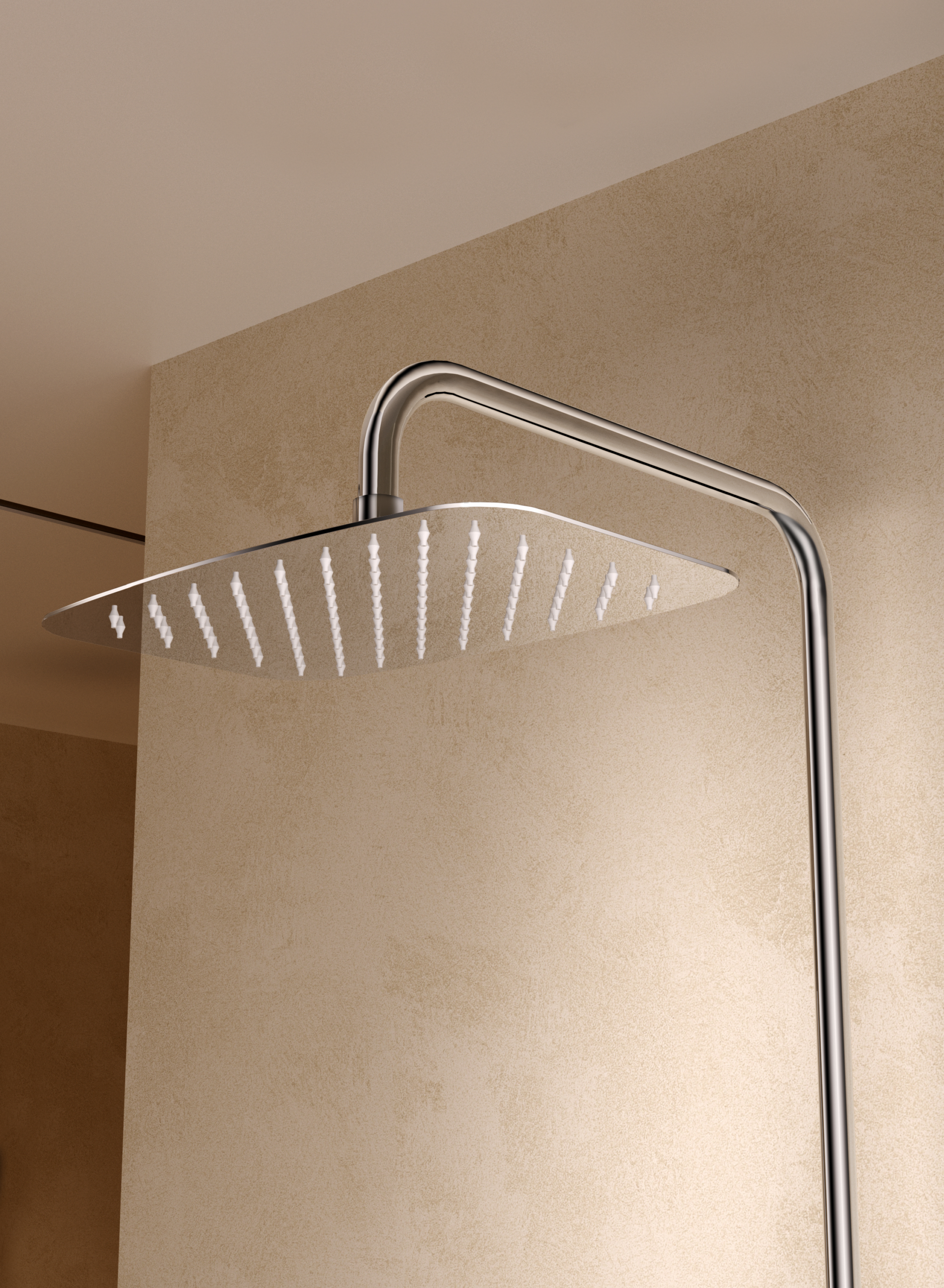 Conjunto Ducha Monomando Toscana Imex Oro rosa cepillado en ambiente
