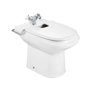 Roca Dama Retro A351324001 Bidé sin tapa redondo con juego de fijación incluido color blanco - MerkiMarket