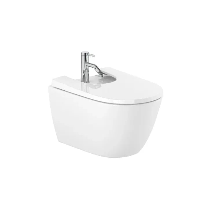 ROCA ONA A357685000 Bidé suspendido hecho en porcelana de 36 cm con un acabado en color blanco - MerkiMarket