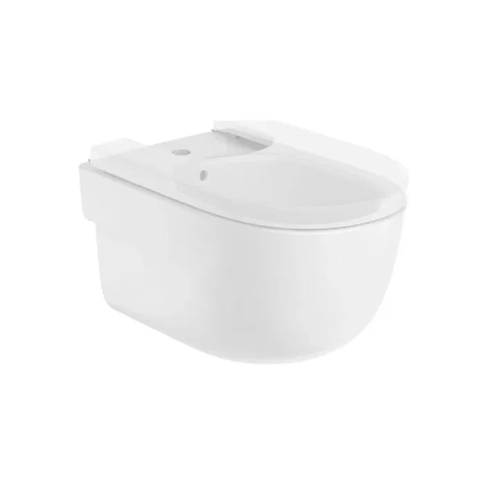 ROCA MERIDIAN A357248000 Bidé suspendido de porcelana de 36 cm con un acabado en color blanco - MerkiMarket